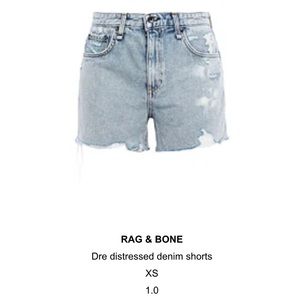Rag & bone low rise denim short